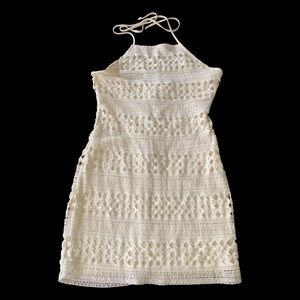 Crochet lined dress woman’s size 10